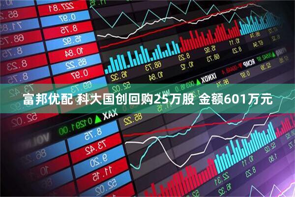 富邦优配 科大国创回购25万股 金额601万元