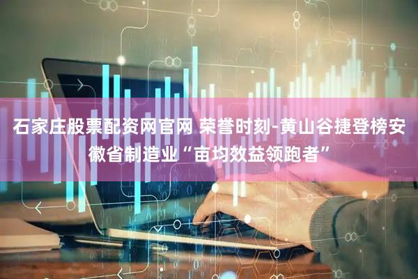石家庄股票配资网官网 荣誉时刻-黄山谷捷登榜安徽省制造业“亩均效益领跑者”
